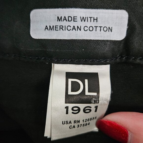 DL1961 Florence Insta Sculpt Epiphany Black Coated Moto Skinny Jean 30 - Picture 8 of 9